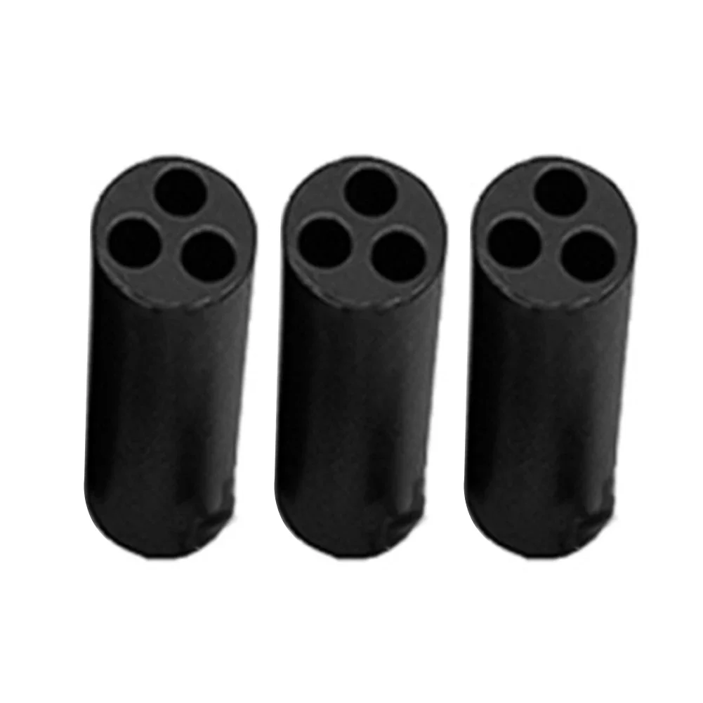 Easy Installation and Secure Placement 10pcs Triple Hole Ferrite Core Magnetic Ring Bead for Radio Frequency RF RFC SWR