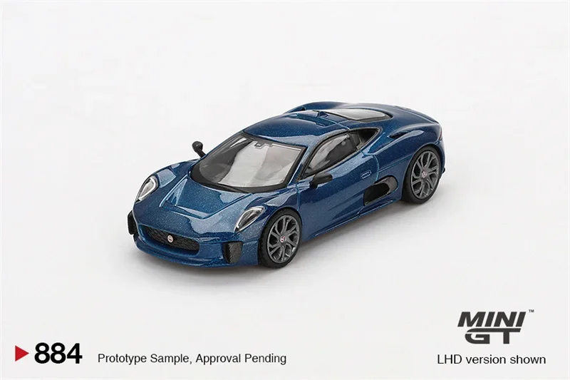 MINI GT 1:64 Jaguar C-X75 Blue Diecast Model Car