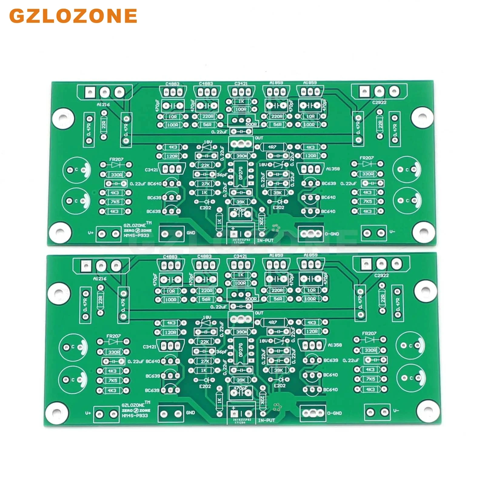 

1 Pair HM4S-P933 HIFI Power amplifier Bare PCB Base 933 MK2 150W+150W