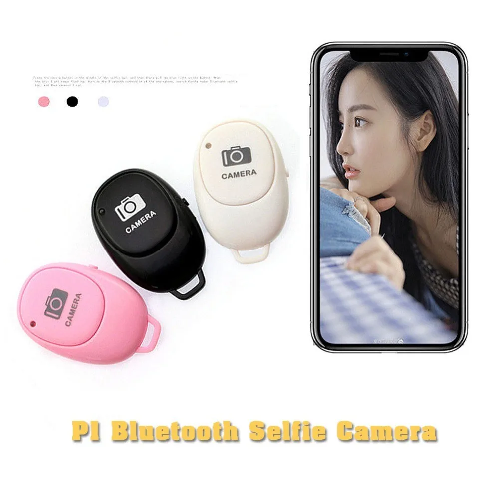 P1 Wireless Bluetooth Selfie Camera Shutter Remote Control Selfie Button Clicker Compatible With Android IOS Smartphones