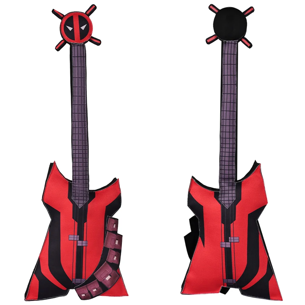 Wade Wilson Guitar Accessories Movie Super Villain Death Cosplay Costume Parts Hallowmas Party Uniform Carnival Role Play Props