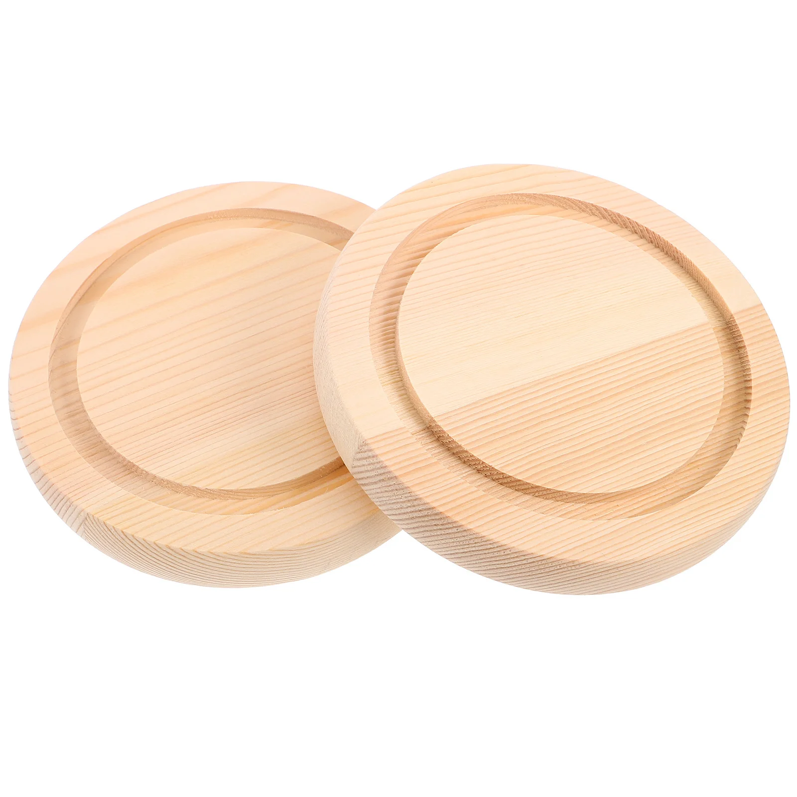 

2Pcs Glass Cloche Base Wooden Tray for Display Preserved Flowers Succulents Home Office Decor Dustproof Plant Pot Saucer