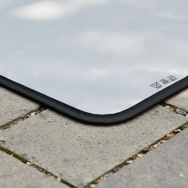 Fireproof Grill Mat Flame Retardant Fire Base Mat Fire Base Pad High Temperature Resistant Under Grill Floor Protector