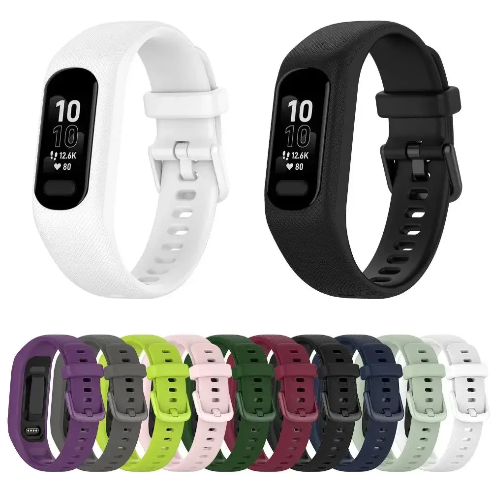 

Silicone Sports Straps For Garmin Vivosmart 5 Smart Bands Watch Accessories Replacement Bracelet Band