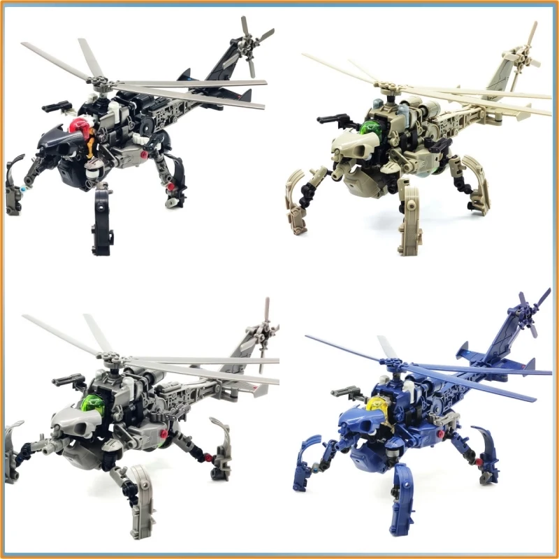 

Rihio Transformable Dragonfly Helicopter Mecha Model Infinite Deep Series 1:60 Scale Mm010 Chinese Collectible Assembly Toy