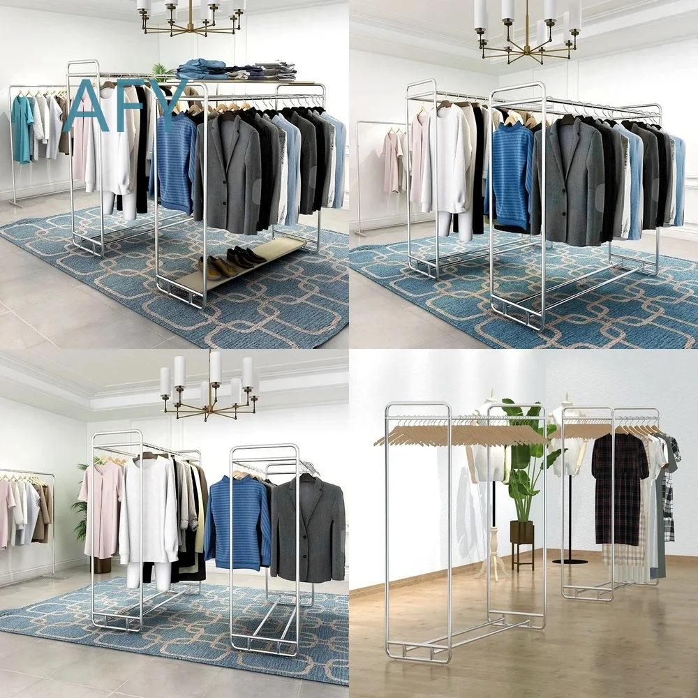 Heavy Duty Metal Display Stand for Underwear Shop Clothing Rack Retail Store Fixture Shop Fitting Room Display Hanger