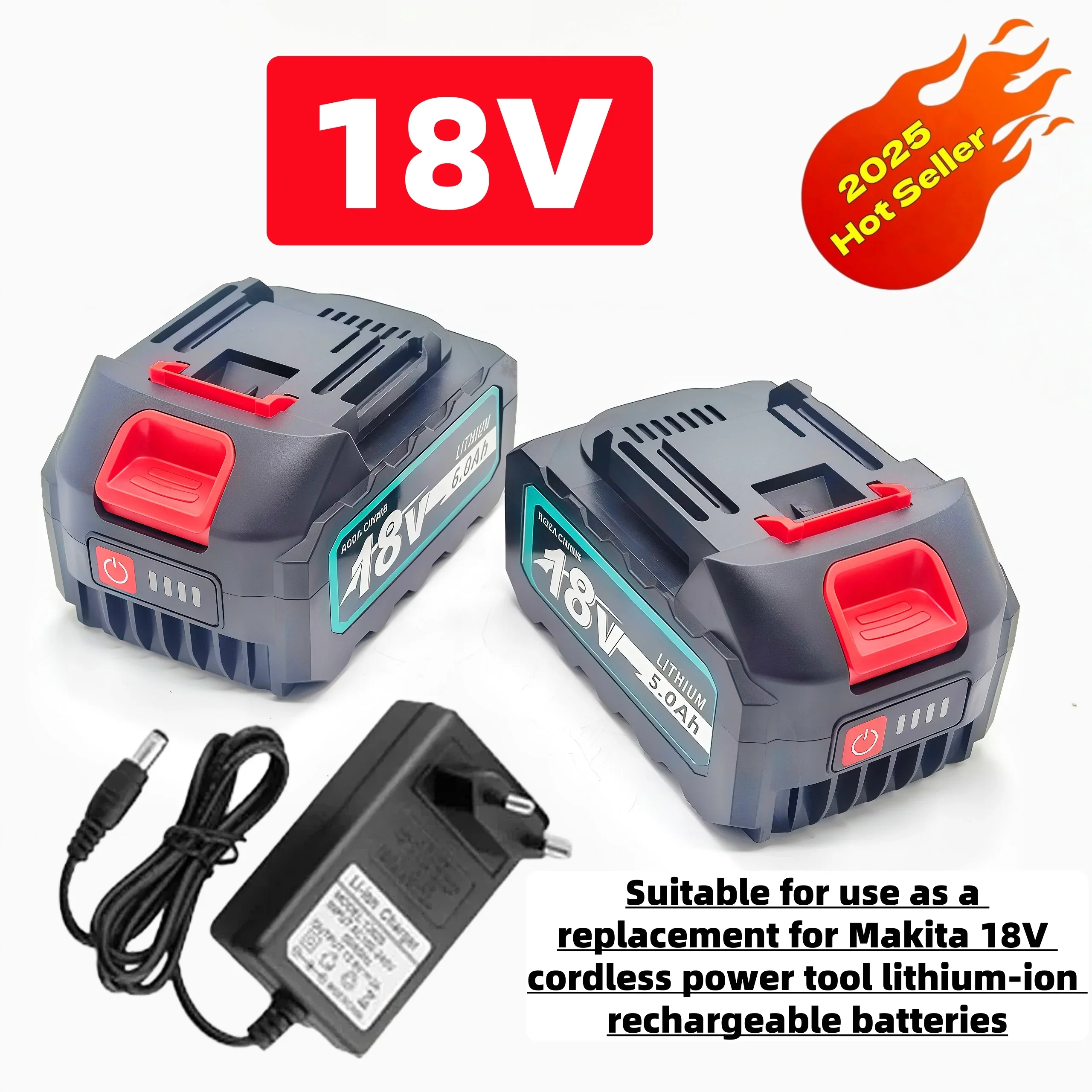 Premium 18V/21V MAX Lithium-Ion Battery 9000mAh Rechargeable for Makita Power Tools BL1840B BL1850B BL1860B BL1830B BL1440