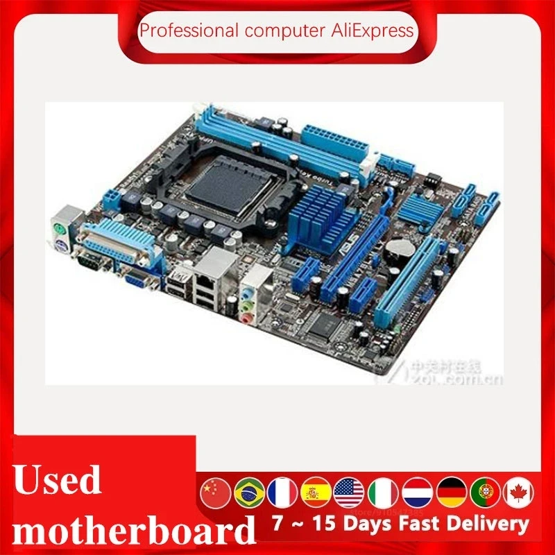 Imagem -05 - para Asus M5a78l-m Lx3 Mais Placa-mãe Soquete Am3 Mais para Amd 760g M5a97 970m fx Original Desktop Mainboard M5a78 Usado