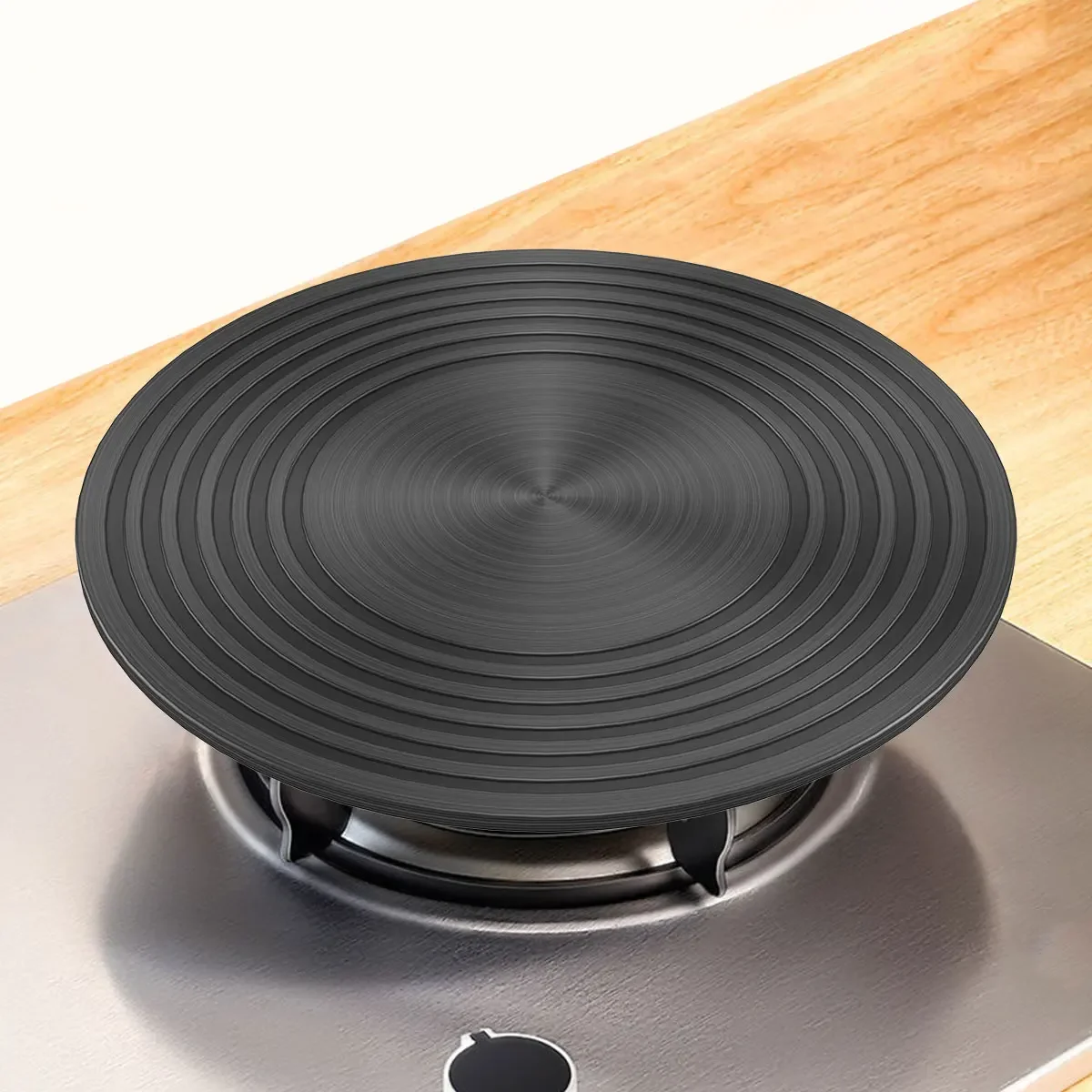 Heat Diffuser Plate Aluminum Alloy Food Defrosting Tray Kitchen Flame Guard Simmer Plate Double-Sided Non-Slip for Gas Stove