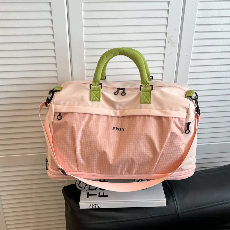 Large Capacity Portable Travel Bag Women's Wheel Bag Lightweight Luggage Bag with Universal Wheels Stackable Suitcase