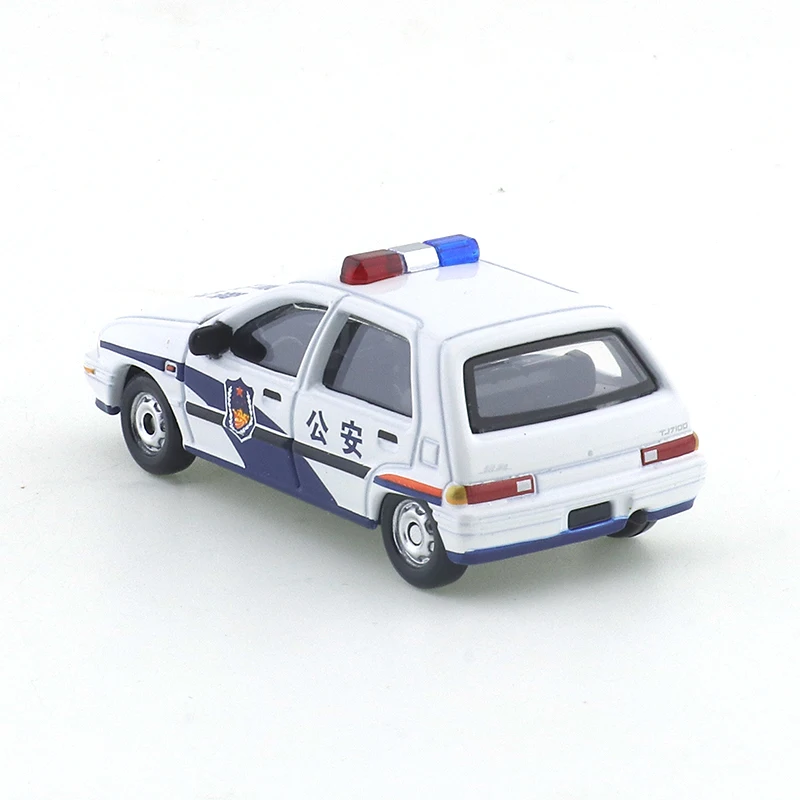 XCARTOYS 1/64 Alloy Toy Simulation Civilian Two-box Police Car Collection Ornament, Tianjin Xiali Public Security Car Model