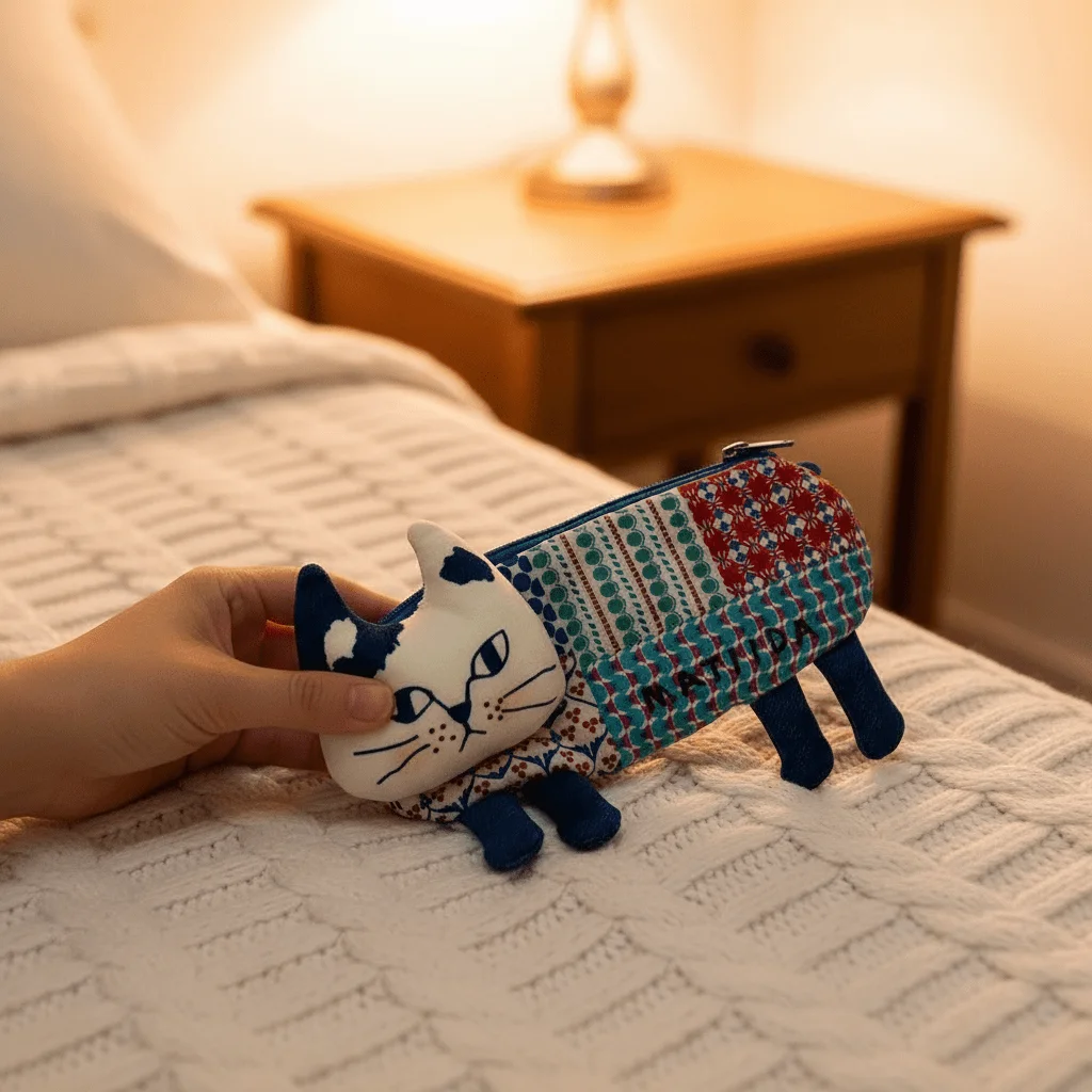 kawaii-cat-face-quilted-pencil-bag-soft-fabric-stationery-storage-case-portable-makeup-brush-pouch-desktop-organizer-students