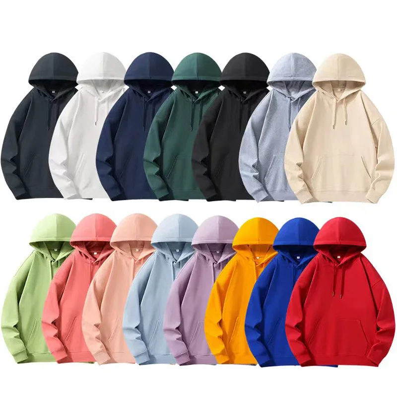 

330g Cotton Crewneck Hoodie Men and Women Long-sleeved Hoodies and Sweatshirts Wholesale