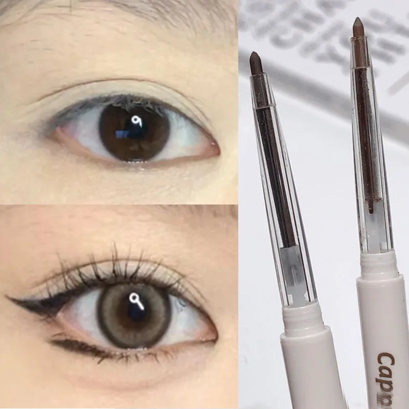 Lasting Smooth Eyeliner Pencil Waterproof Matte Nude Black Brown Quick Drying Eyeliner Gel Pen Not Blooming Eye Makeup Cosmetics