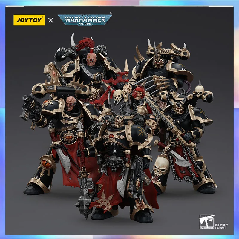 

In Stock JOYTOY 1:18 Action Figure Warhammer 40K Chaos Space Marines Black Legion Chosen Series Ornament Collection Gift
