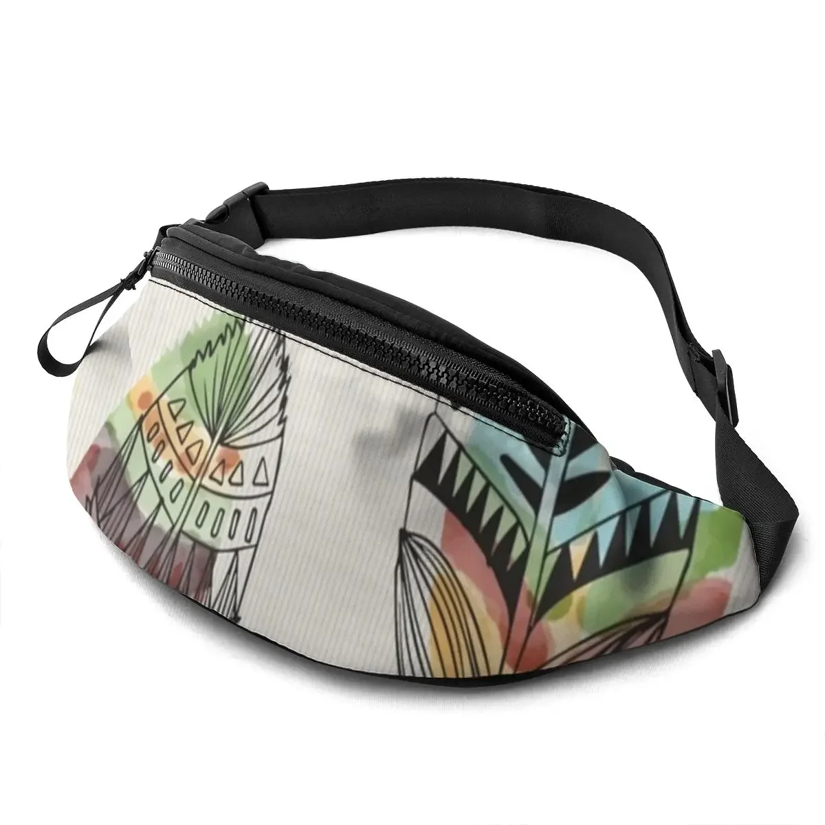 

Bohemian Waist Bag Funny Polyester Waist Pack Running Ladies Bag