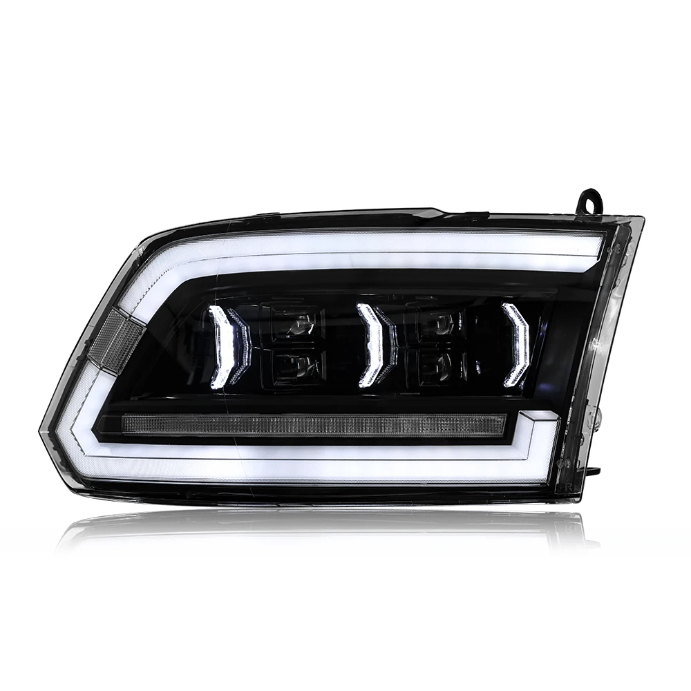 Factory Sale Modified Headlamp for Dodge Ram1500 2009-2018 Ram 1500 2500 2013-2018 Clear Color LED  Headlight  Assembly