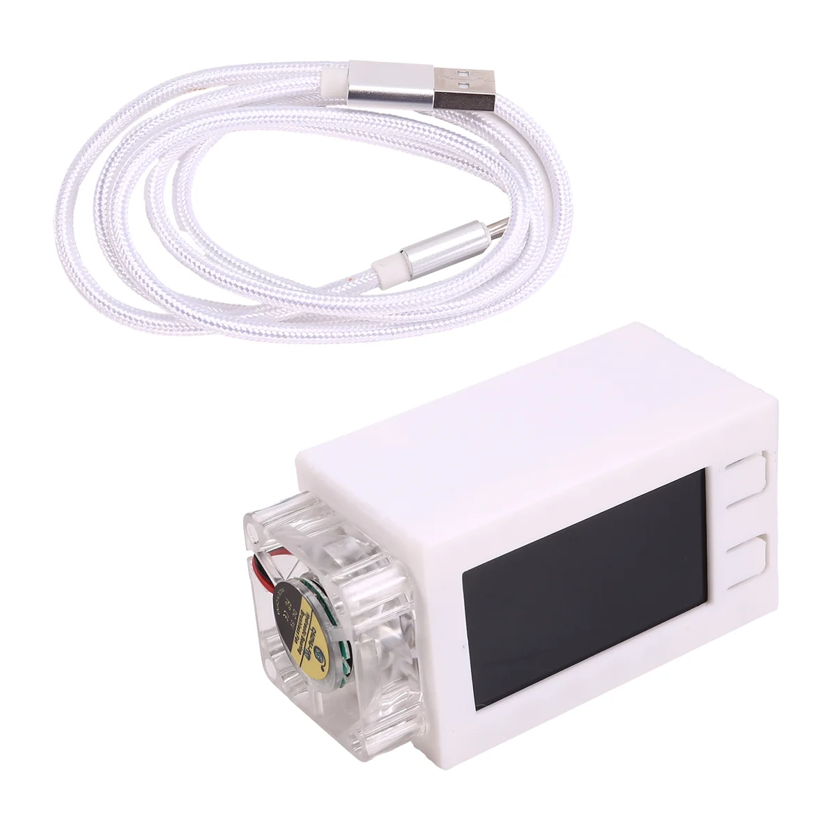 Für Nerdminer V2 Pro Miner 78KH/S Mini Bitcoin Lottery Miner mit leuchtendem Lüfter BTC Solo Lottery Mining Miner Weiß