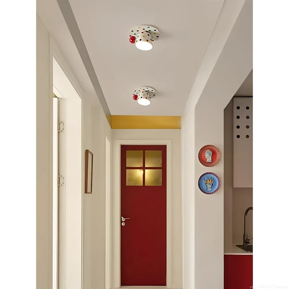 Cup-Shaped Corridor & Entryway Decorative Light, Beautiful Cone Lamp for Hallway, Cake Shop & Entrance Door Ambient Illumination