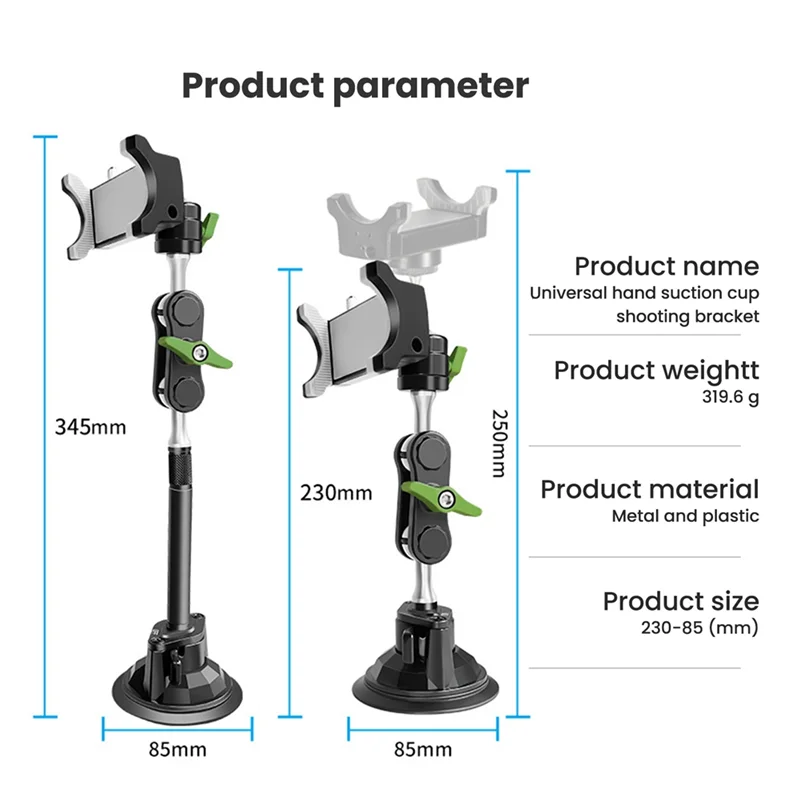 New LanParte New Phone Holder Car Phone Holder Stabilizer Phone Selfie Stick 360° Rotating Bracket