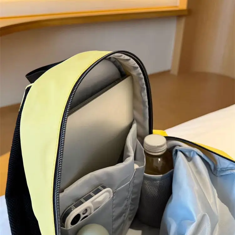 Backpack Nylon 2025 Fashion Simple Casual Solid Korean Sweet Office Lady Backpack Book Bag