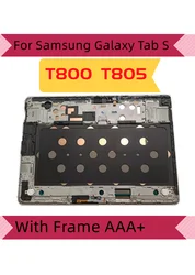 Pantalla LCD para tableta Samsung GALAXY Tab S T800 T805 SM-T800, digitalizador con pantalla táctil, sensores de repuesto con marco