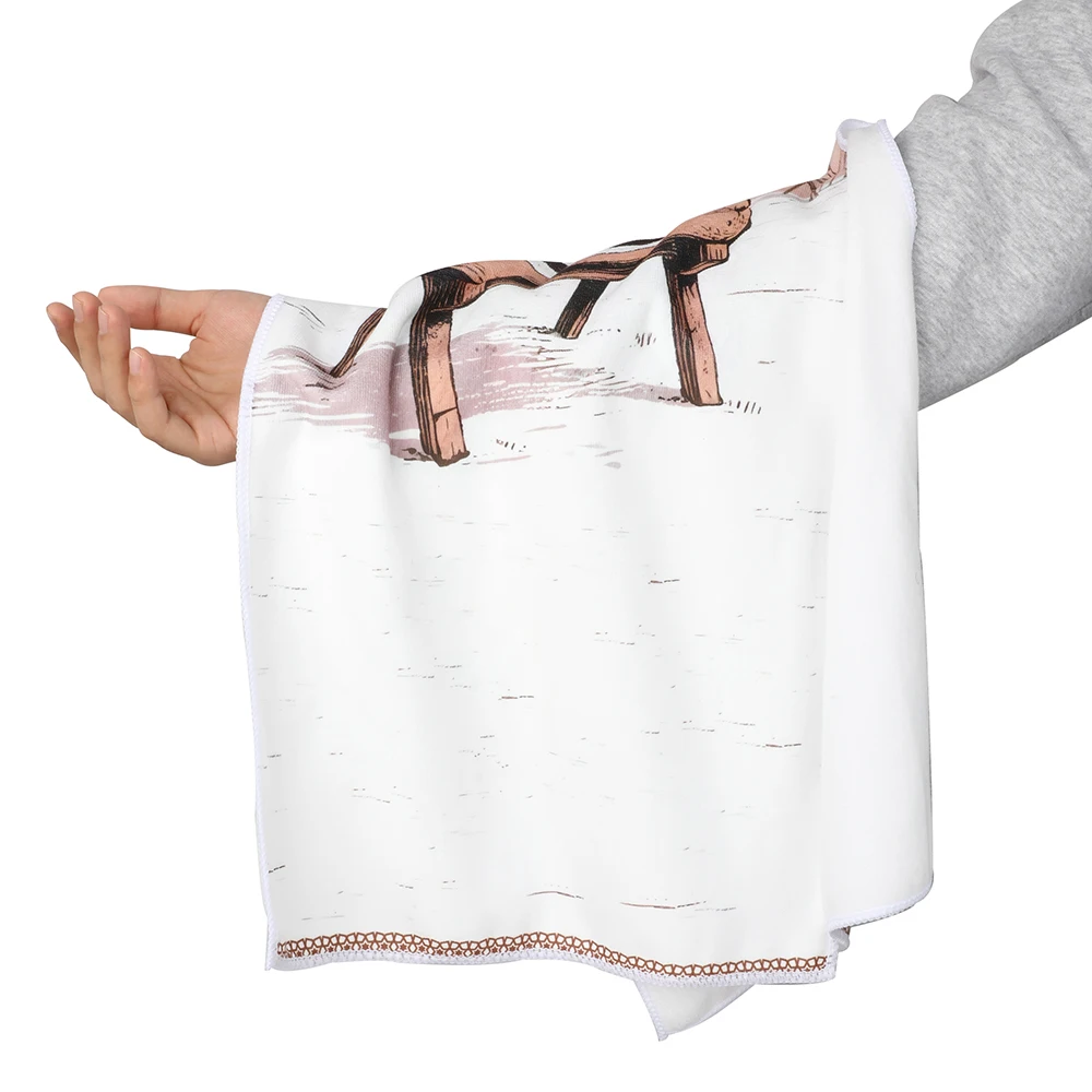 Handuk Hiking Target Lembut Mikrofiber Cepat Kering Ringan Portabel Tahan Lama untuk Memanah, Berburu, dan Berkemah