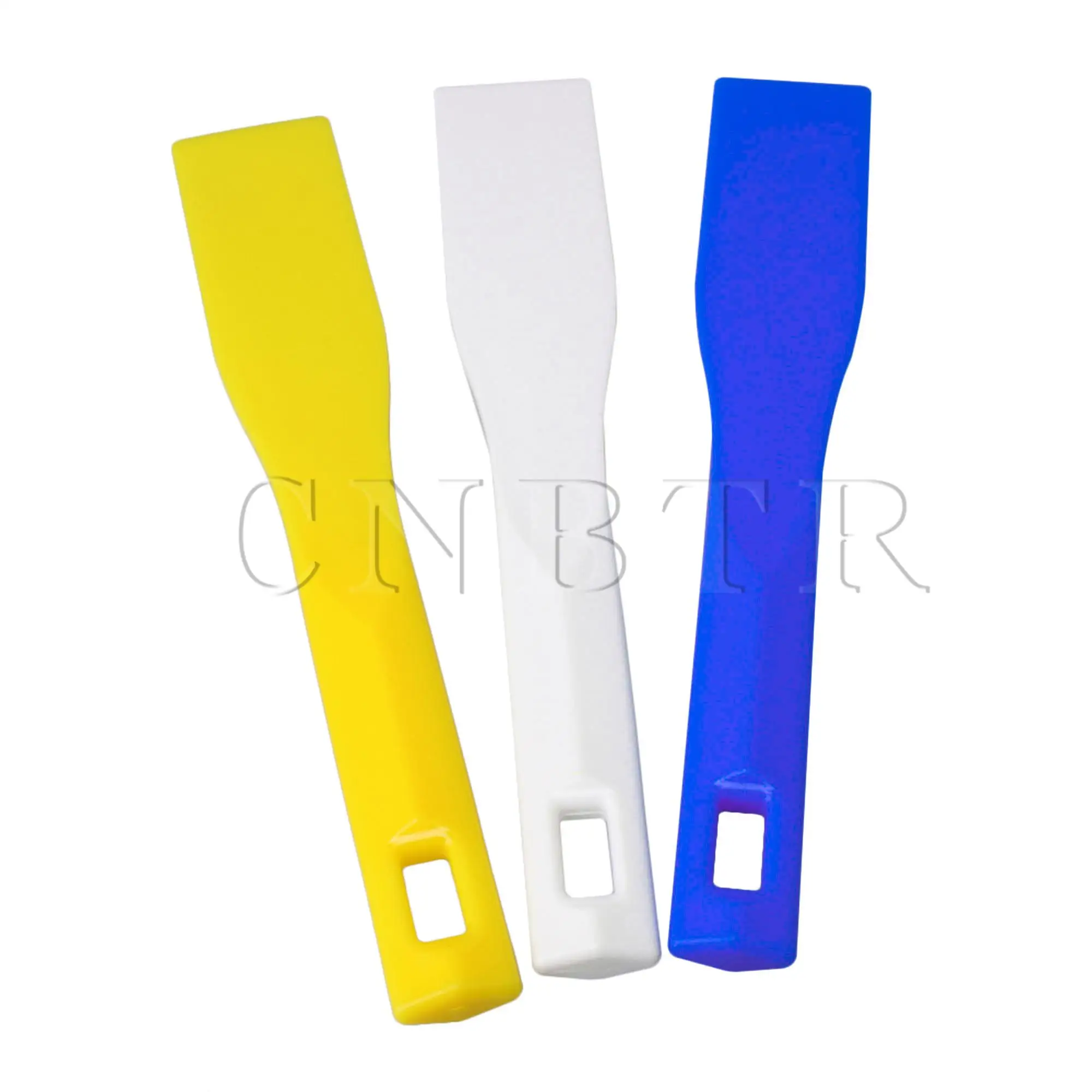 BQLZR 20pcs Width 45mm Plastic Spatulas Ink Scoop Screen Printing Blade Shovel Hand Tools