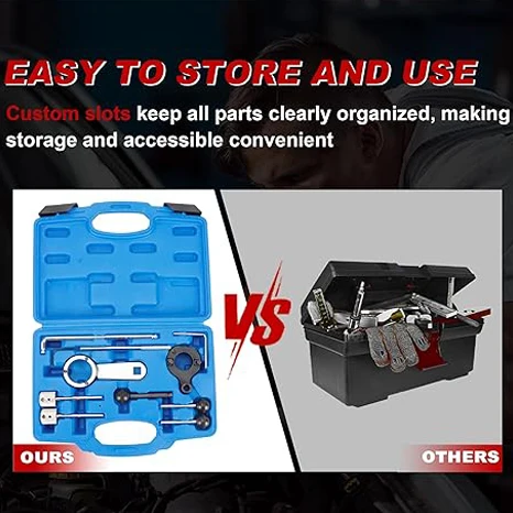 Kit di strumenti per cinghia dentata albero a camme Kit di strumenti per bloccaggio albero a camme sincronizzazione motore diesel compatibile per VAG Audi Skoda 1.6 2.0 TDI CR 2012
