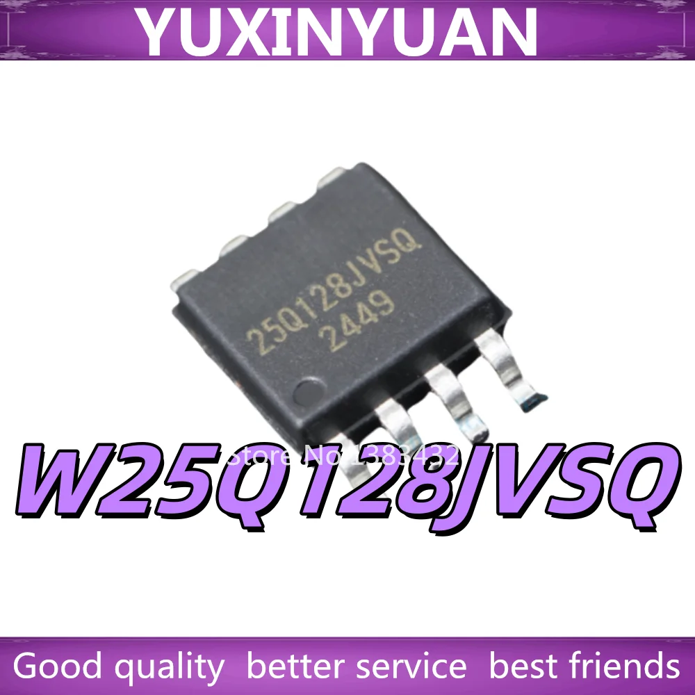 5PCS New Original W25Q128JVSIQ 25Q128JVSIQ 25Q128JVSQ W25Q128JVSQ SOP8 FLASH memory chip In Stock