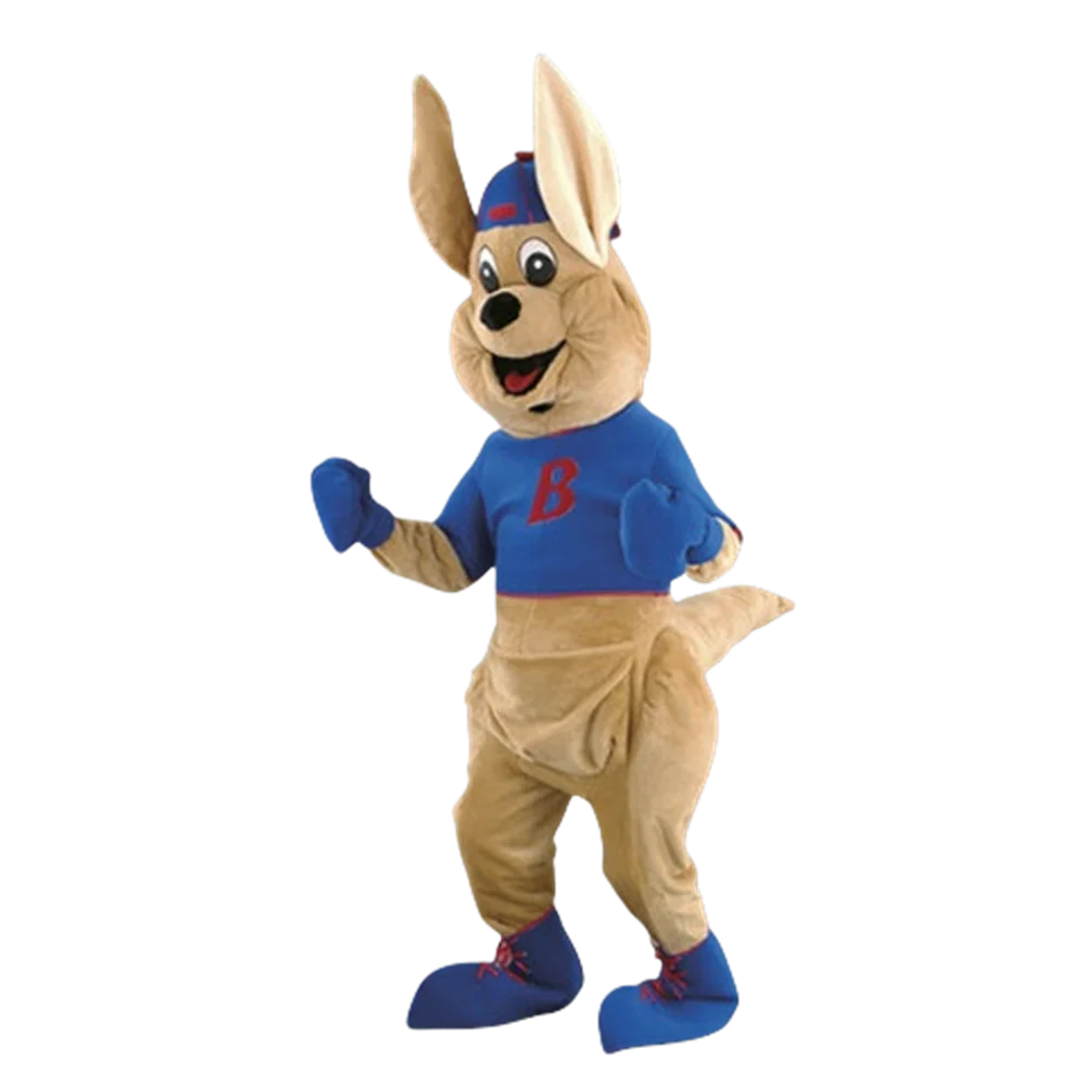 Mascot Funny Kangaroo Mascot Costume roo Adult size Cartoon Kangaroo Theme Mascotte carnival fancy dress fursuit Kits 2388