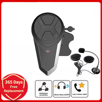 BT-S3 Multi Interphone 1000M Motorcycle Bluetooth-Compatible Helmet Intercom Intercomunicador Interfones Headset for 3 Riders