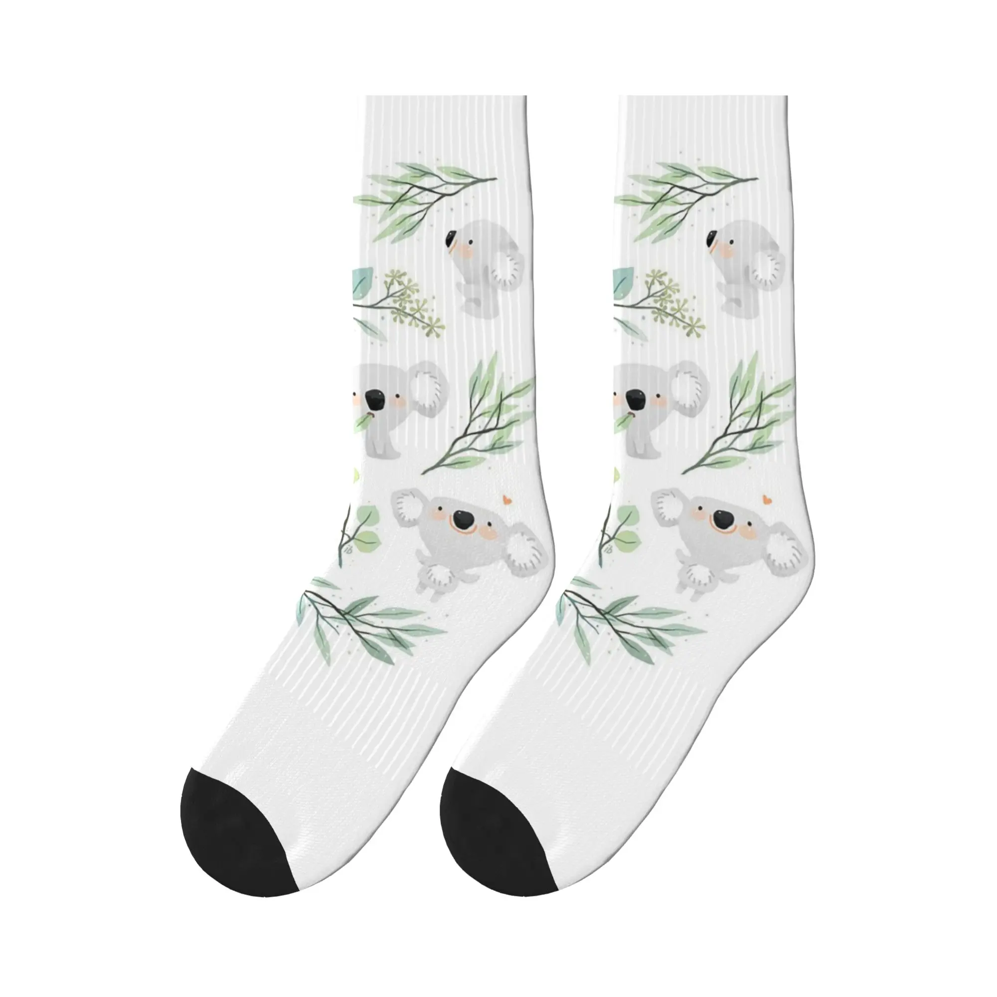 

Koala and Eucalyptus Pattern Sports Socks Sweat Absorbing Stockings All Season Long Socks for Unisex Birthday Present