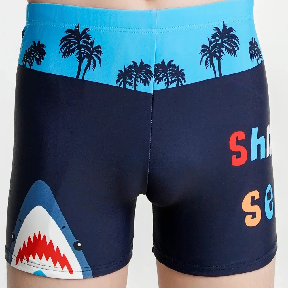 2024 Summer Cartoon Boys Swim Trunks Children Swimwear Pattern Toddler Kids Swimsuits Boys Elastic Waist Beach Shorts L-3XL