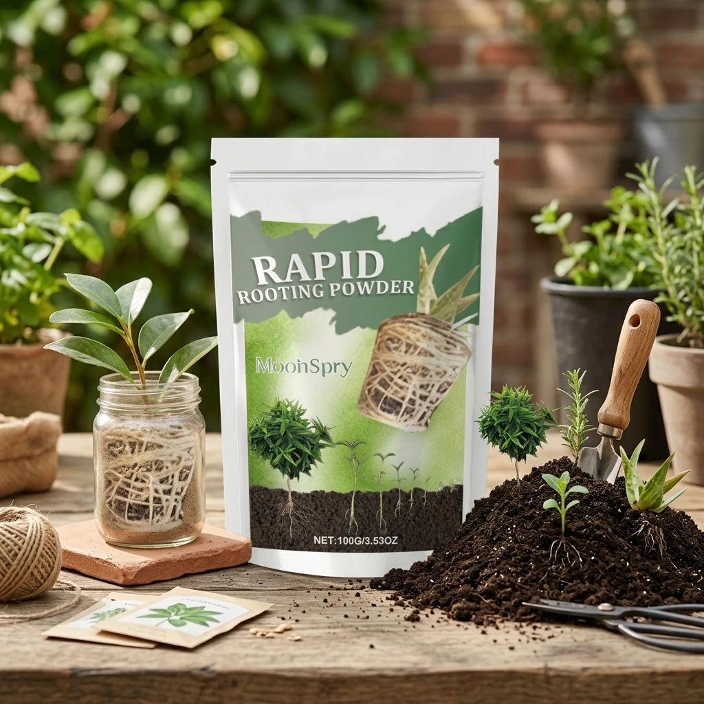 Rooting Hormone Powder Fast-Acting Plant Root Stimulator for Home Gardening Potted Plants Seedlings Organic Bio-Stimulant