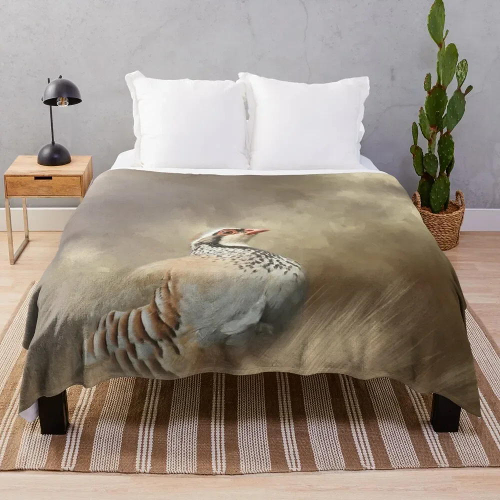 

Red Legged Partridge Throw Blanket Giant Sofa Hairy Bed Fashionable Blankets