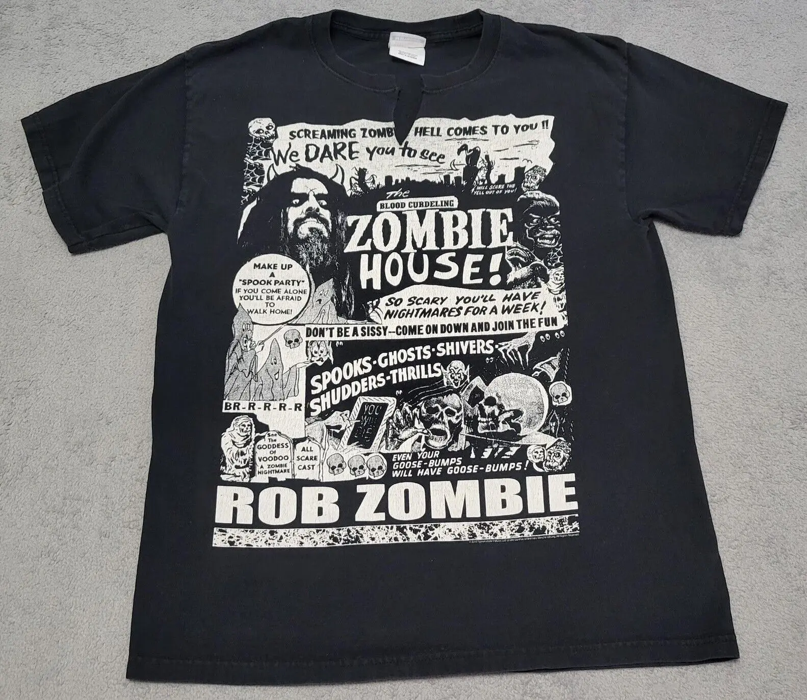 

Rob Zombie Zombie House T Shirt Mens Size Medium M Black 2010 Band Tee