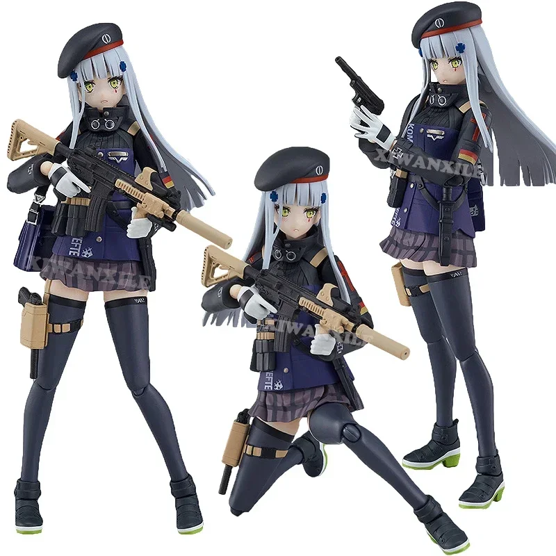 14cm Figma #573 Girls\' Frontline HK416 Anime Girl Figure Girls\' Frontline Action Figure Adult Collectible Model Doll Toys Gifts