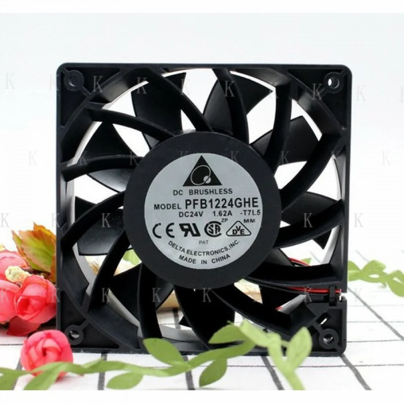 

C FOR Delta PFB1224GHE 12038 24V 1.62A 32.4W 2-pin high power ABB inverter fan