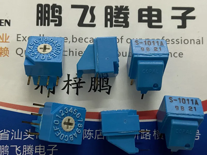 1PCS Japan  S-1011A 0-F/16 bit rotary dial coding switch 4:1 pin side adjustment positive code