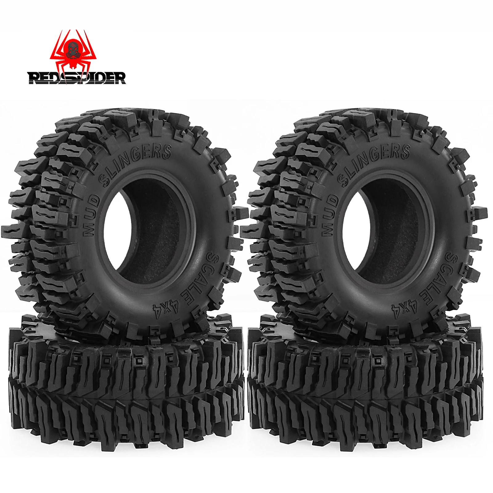 

2,2-дюймовые гусеничные шины с дистанционным управлением 1/10, мягкие резиновые шины для гусеничного автомобиля в масштабе 1:10 Traxxas TRX4 RC4WD D SCX10 II Gen8