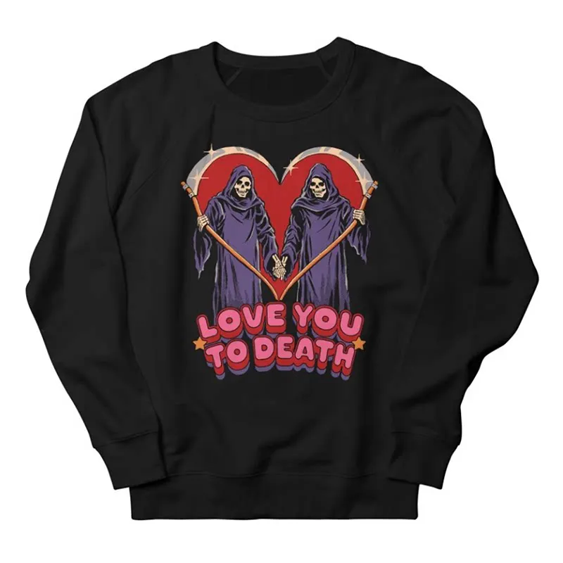 

Dark Illustrations Fun Alien Casual Loose Men's and Women's Hooded Sweatshirts Top 2026 New