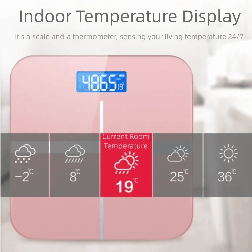Светодиодный дисплей Весы для похудения Зарядка через USB Высокоточные интеллектуальные весы для тела HD-дисплей Сверхширокая платформа Светодиодный дисплей Весы для похудения Зарядка через USB Высокоточные интеллектуальные весы для тела HD-дисплей Сверхширокая платформа