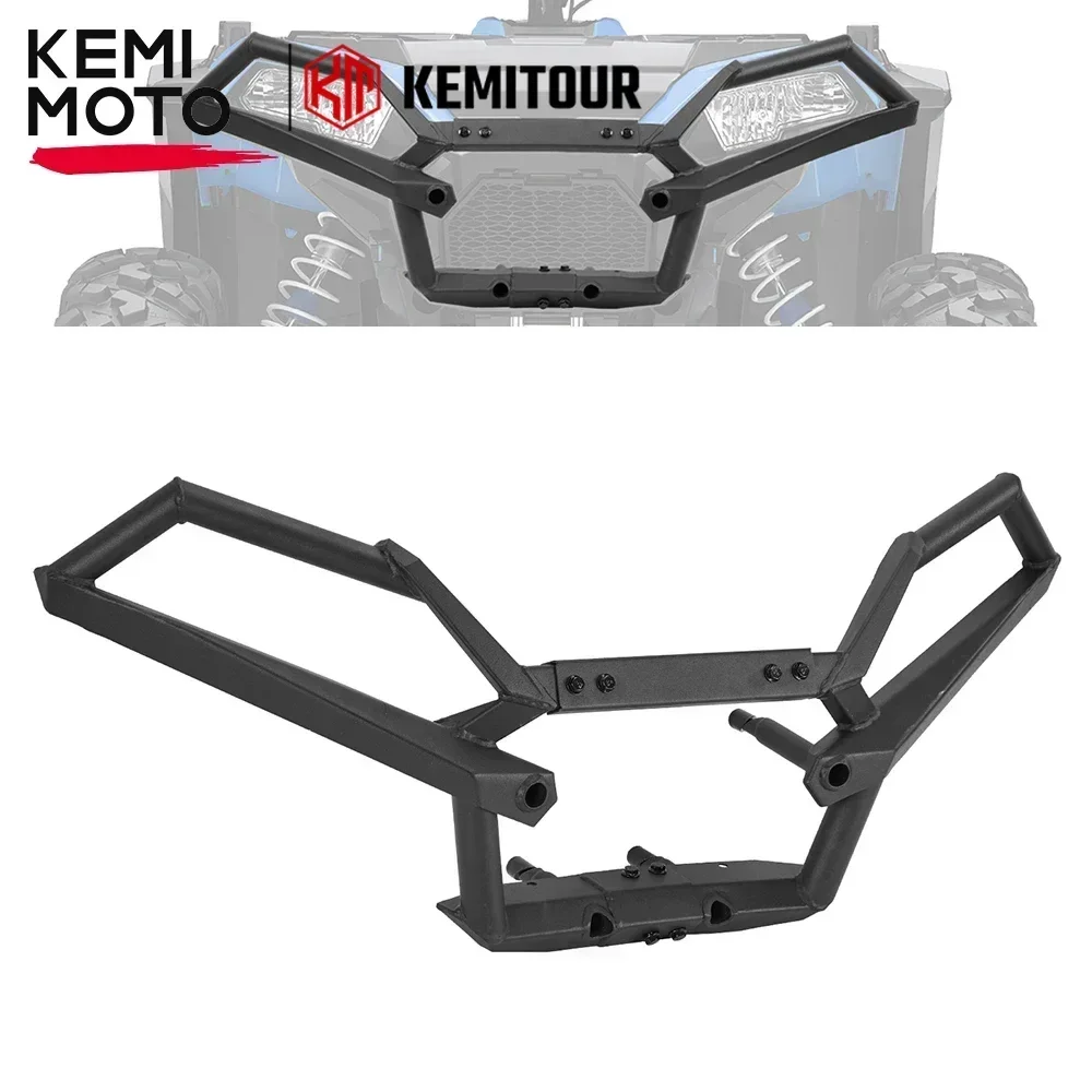 

KEMIMOTO ATV Iron Front Rear Bumper Protector Brush Guard Compatible with Polaris Sportsman 850 / XP 1000 2017-2025 #2882020