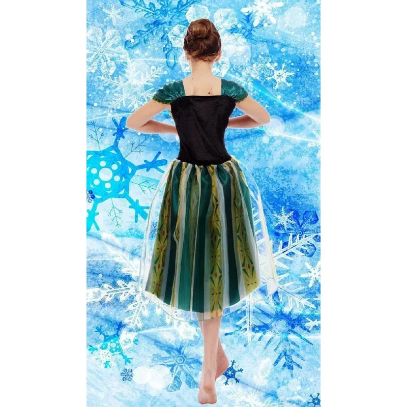 Elsa&Anna Birthday Fashion Ice Queen Party Costume Cosplay Carnival Dress Adult Girls Lady Cinderella Snow White Prince MN3