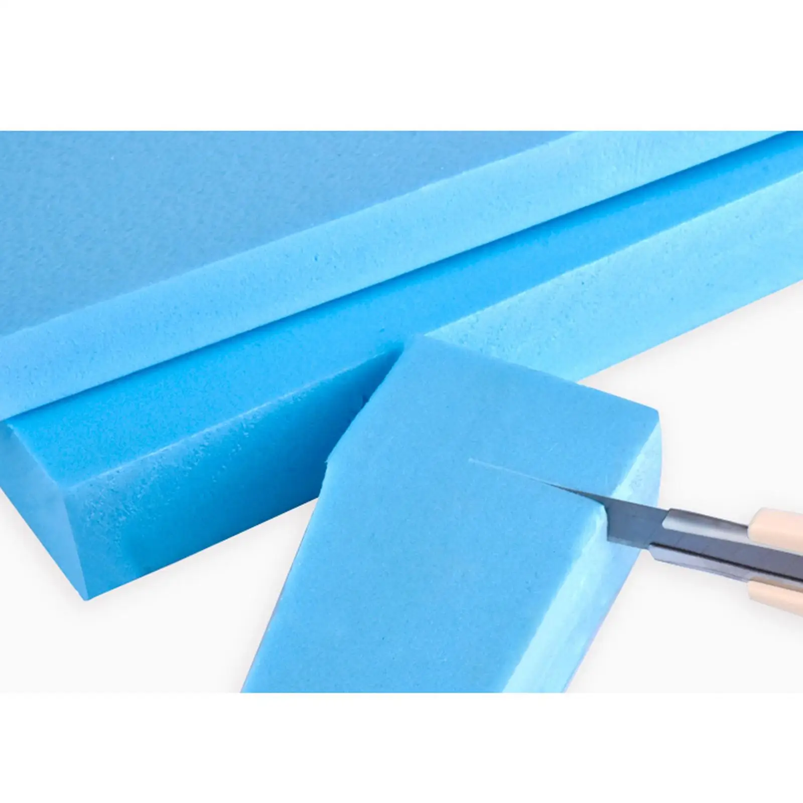 2x Polystyrene Boards Sculpting Sheets Foam Rectangle Blocks for Modeling DIY Hobby Arts Crafts Miniature Garden Accessory