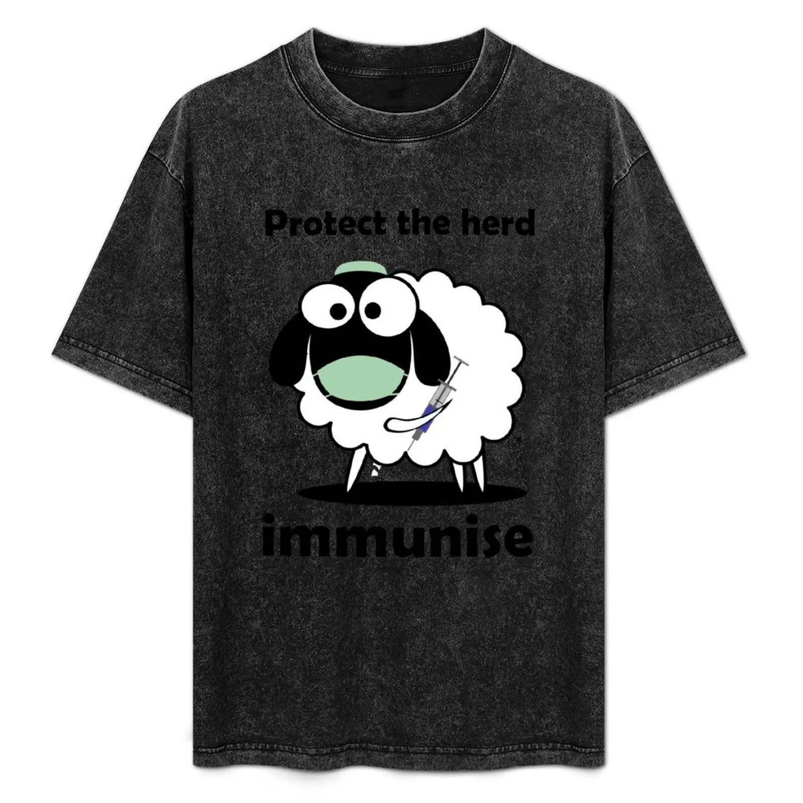 

Protect the herd, immunise! T-Shirt Big and Tall Solid Color T-Shirt
