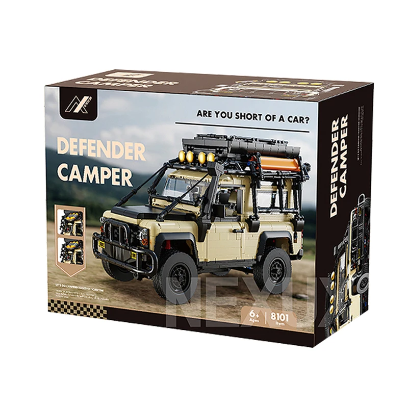 IN STOCK 8101 MOC City Off-road Camper Building Blocks Assembling Car Bricks Model Toys for Boys Christmas Gift Set