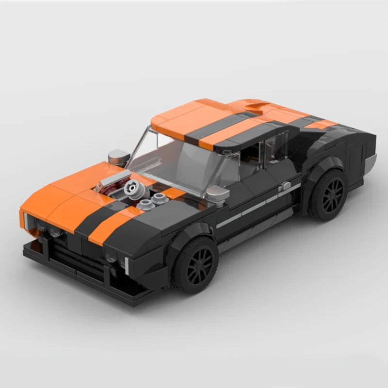 301 قطعة MOC جديد ​ ​ لعبة مكعبات بناء تعليمية للأطفال على شكل مدينة أبطال السريعة 1970 442 هدية