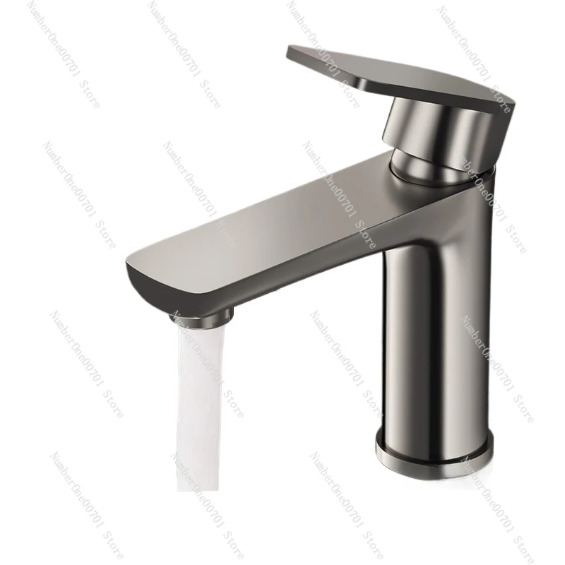 Stainless steel faucet household hot and cold water washbasin faucet